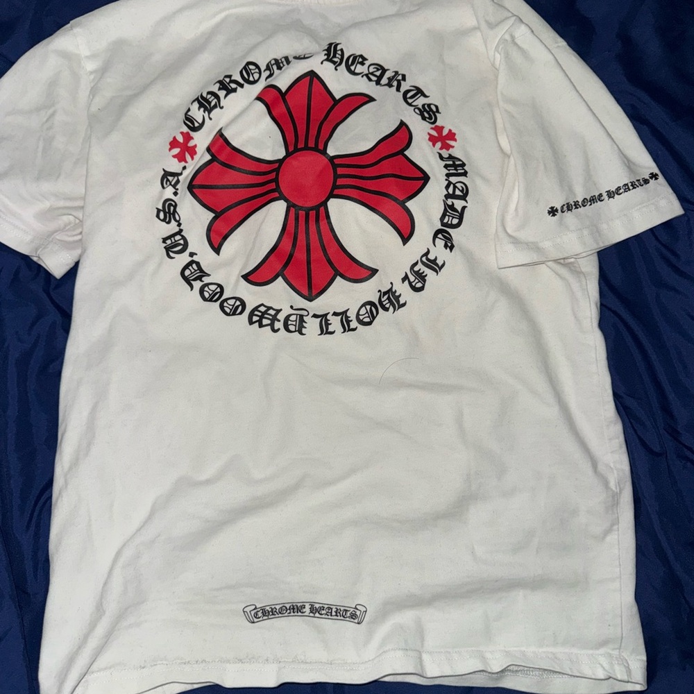 Chrome Hearts Red Cross Logo Tee